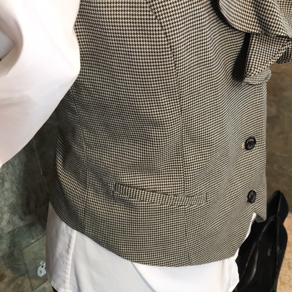 Ralph Lauren 🌹chaps stunning houndstooth executive ruffled vest - Picture 7 of 11